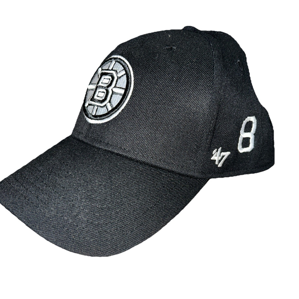 Boston Bruins Hat Small/Medium Cap Mens Blue NFL Football '47 W/ Player Numbers